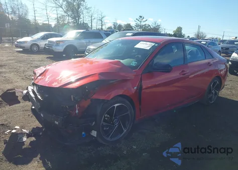 2021 Hyundai Elantra N Line from USA, damaged, VIN KMHLR4AF9MU170249